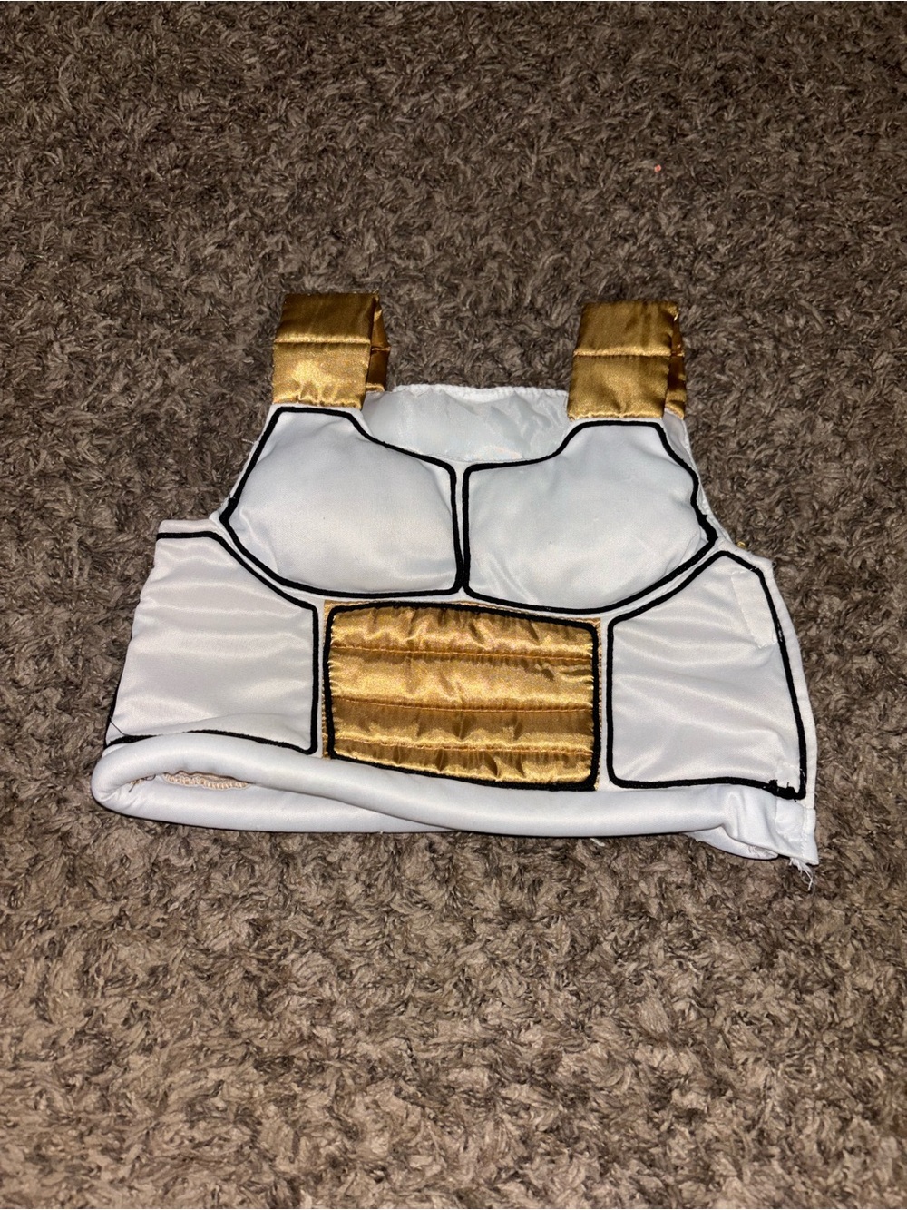 Dragonball Z Vegeta Armor Vest Size kids S Cosplay Costume runs like 2t/3t